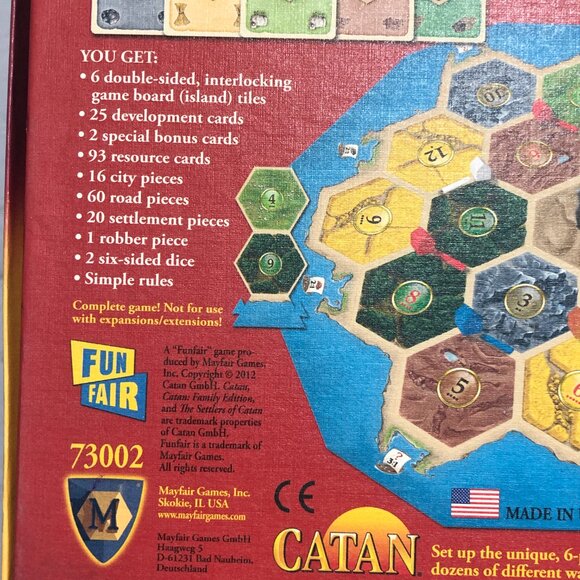 Klaus Teuber’s Catan Family Edition Complete Board Game Trade Build Settle - Picture 6 of 8